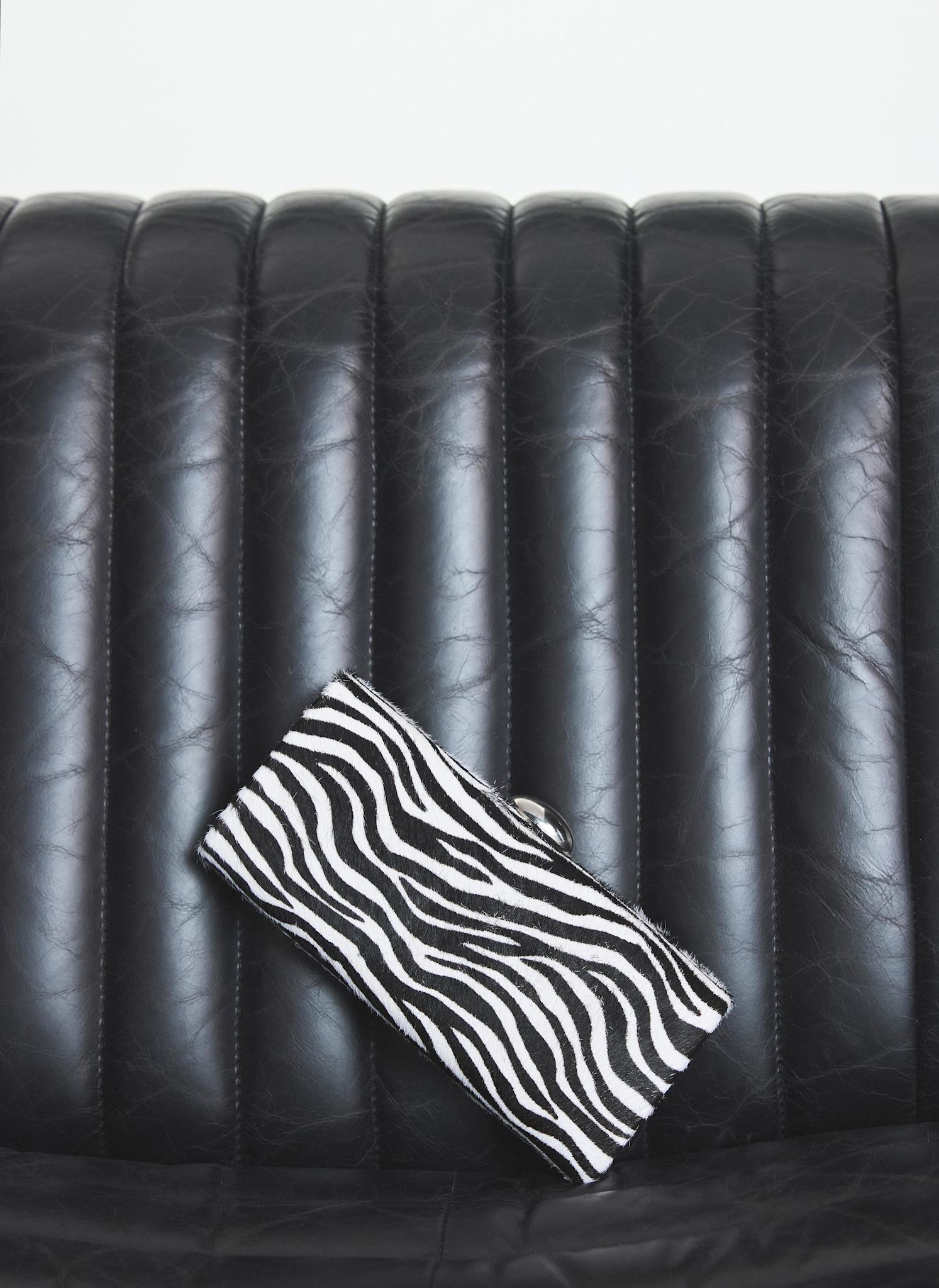 Hope Zebra Print Clutch Bag