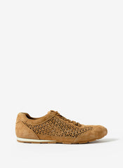 Talia Tan Suede Cut Detail Trainers