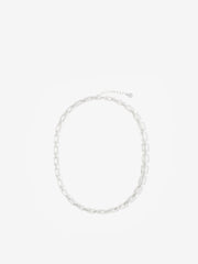 Neutral Beaded and Chain Layer Necklace