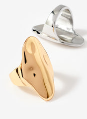 Gold Tone Sculptural Ring