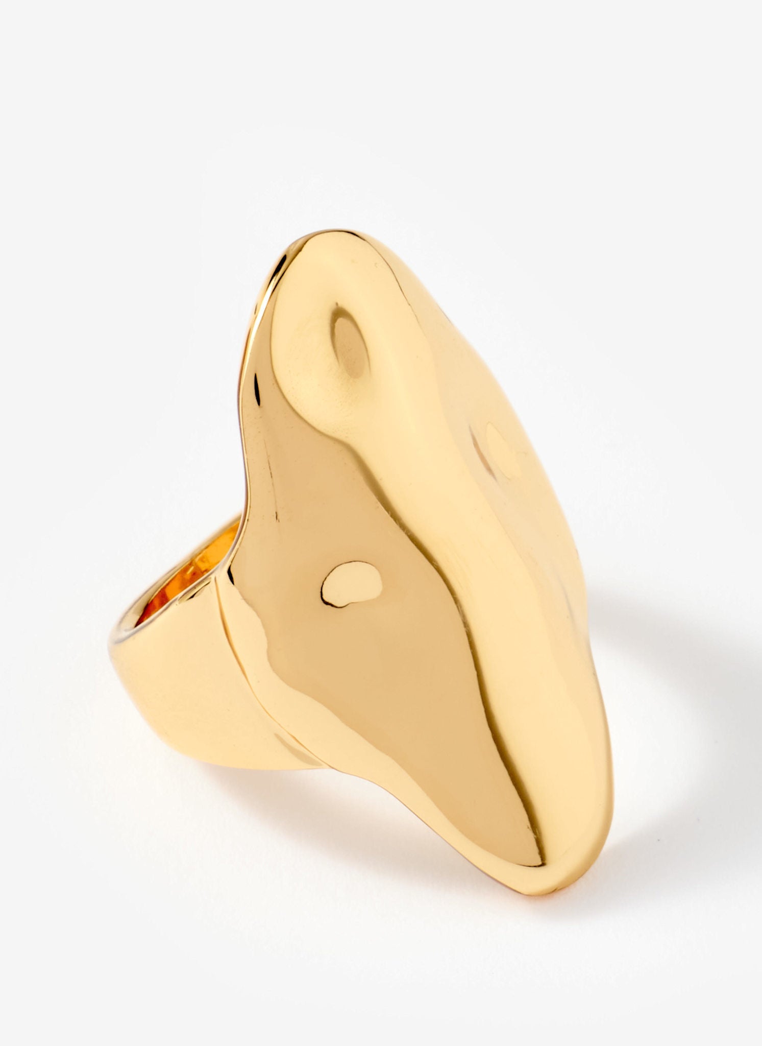 Gold Tone Sculptural Ring