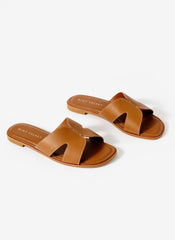 Darcy Tan Leather Sandals
