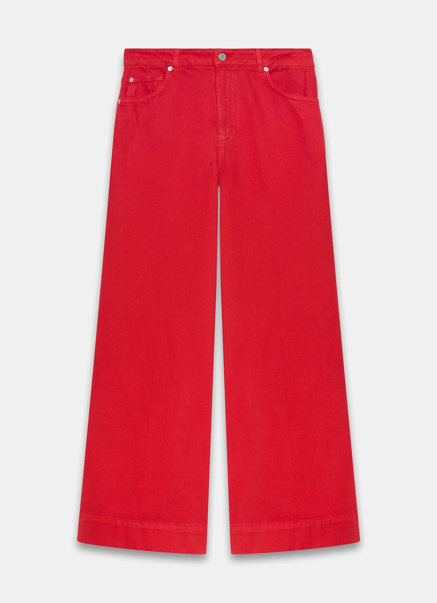 Red Wide Leg Jeans