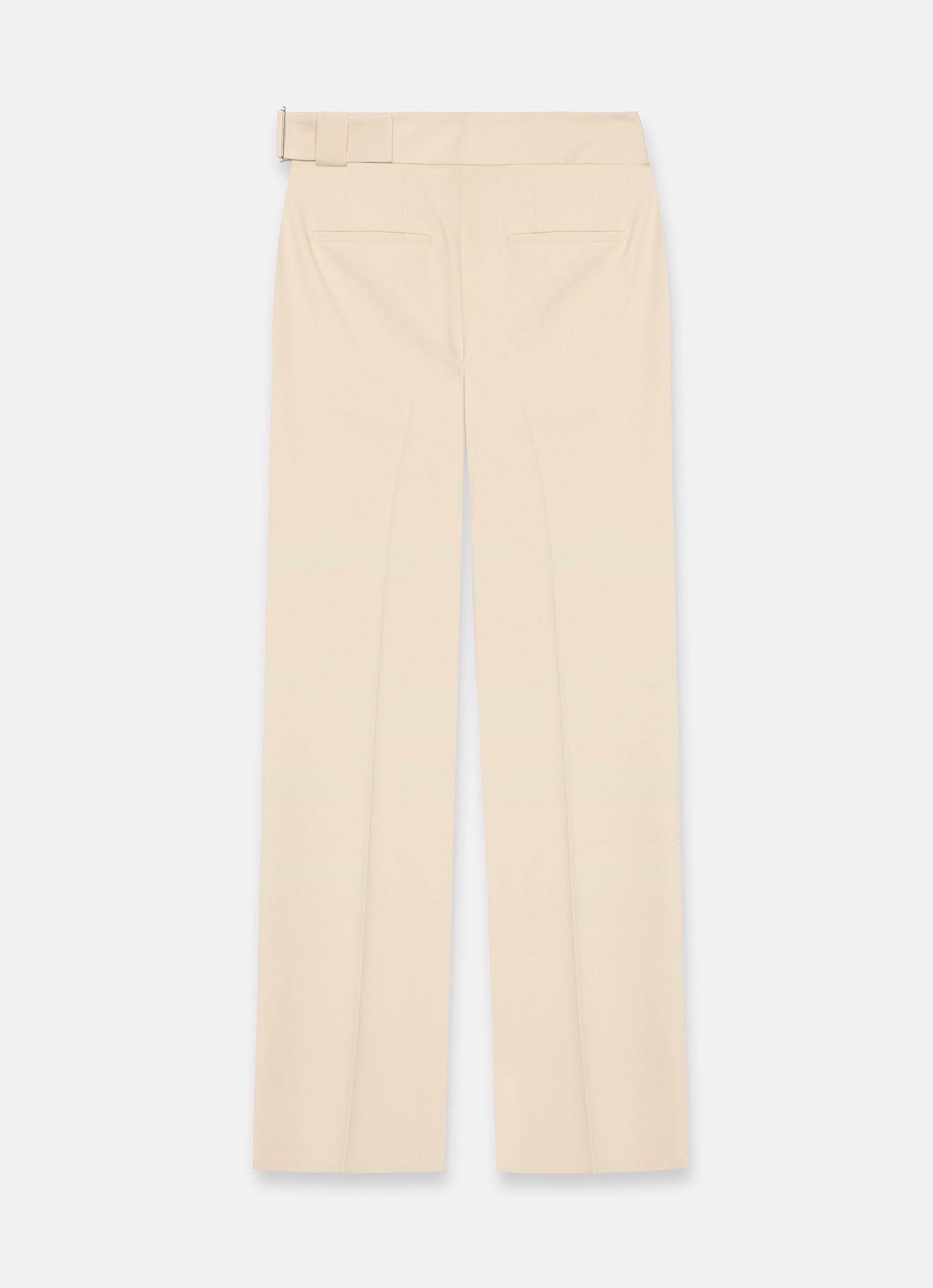 Neutral Tapered Buckle Detail Trousers