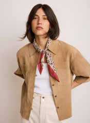 Allison Leopard Print Neck Scarf
