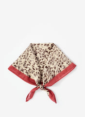 Allison Leopard Print Neck Scarf