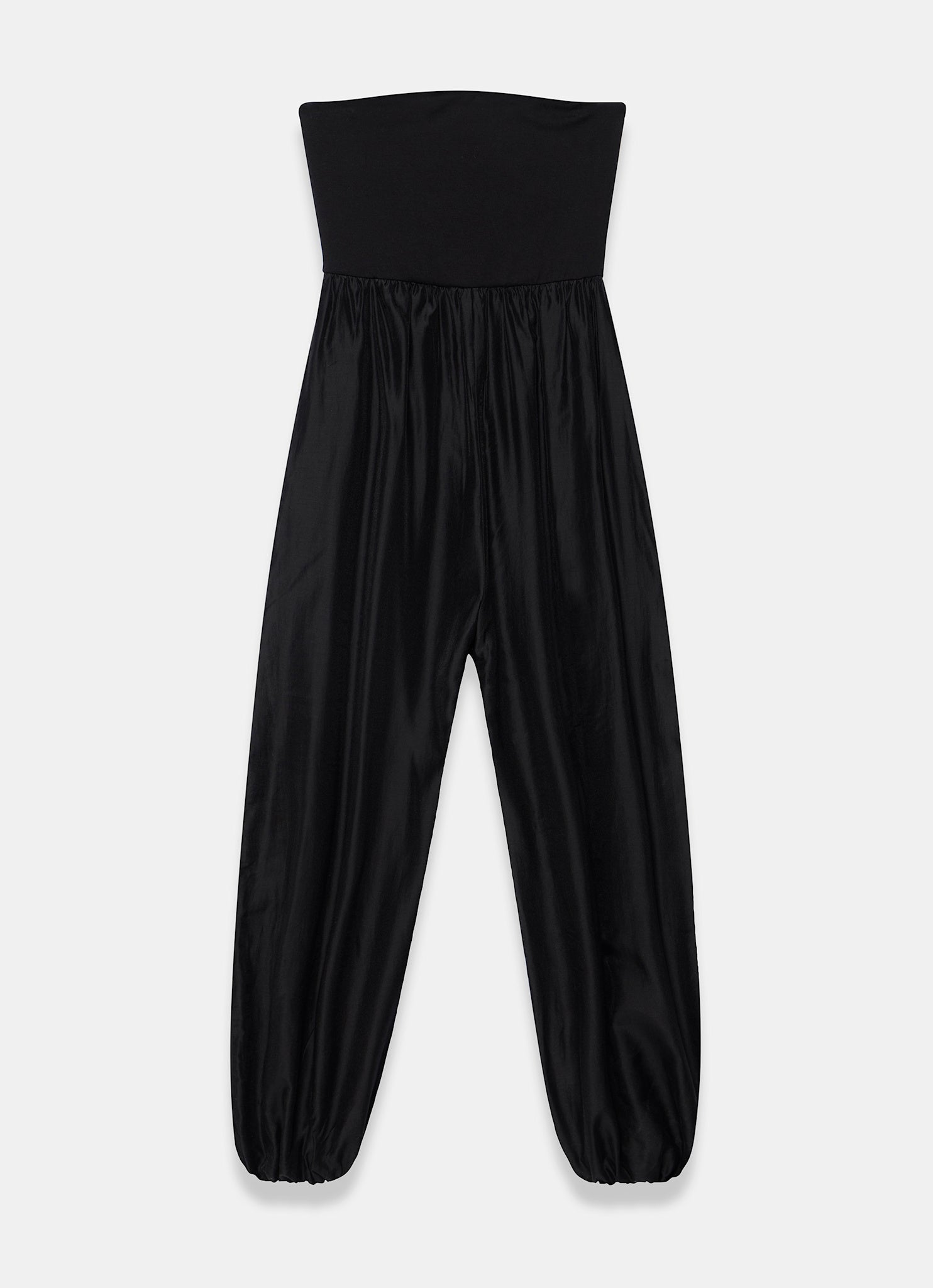 Black Bandeau Balloon Jumpsuit