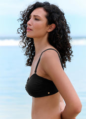 Black Bandeau Bikini Top