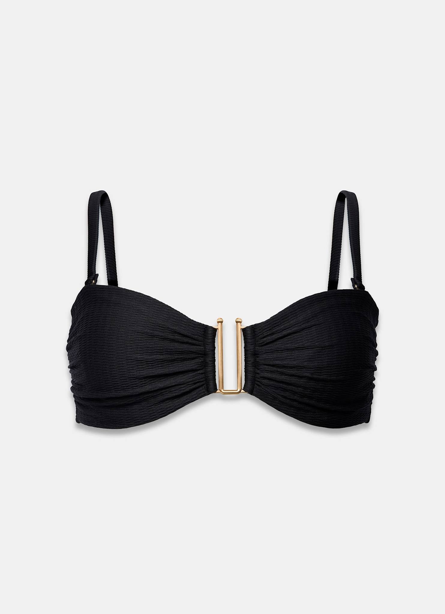 Black Bandeau Bikini Top