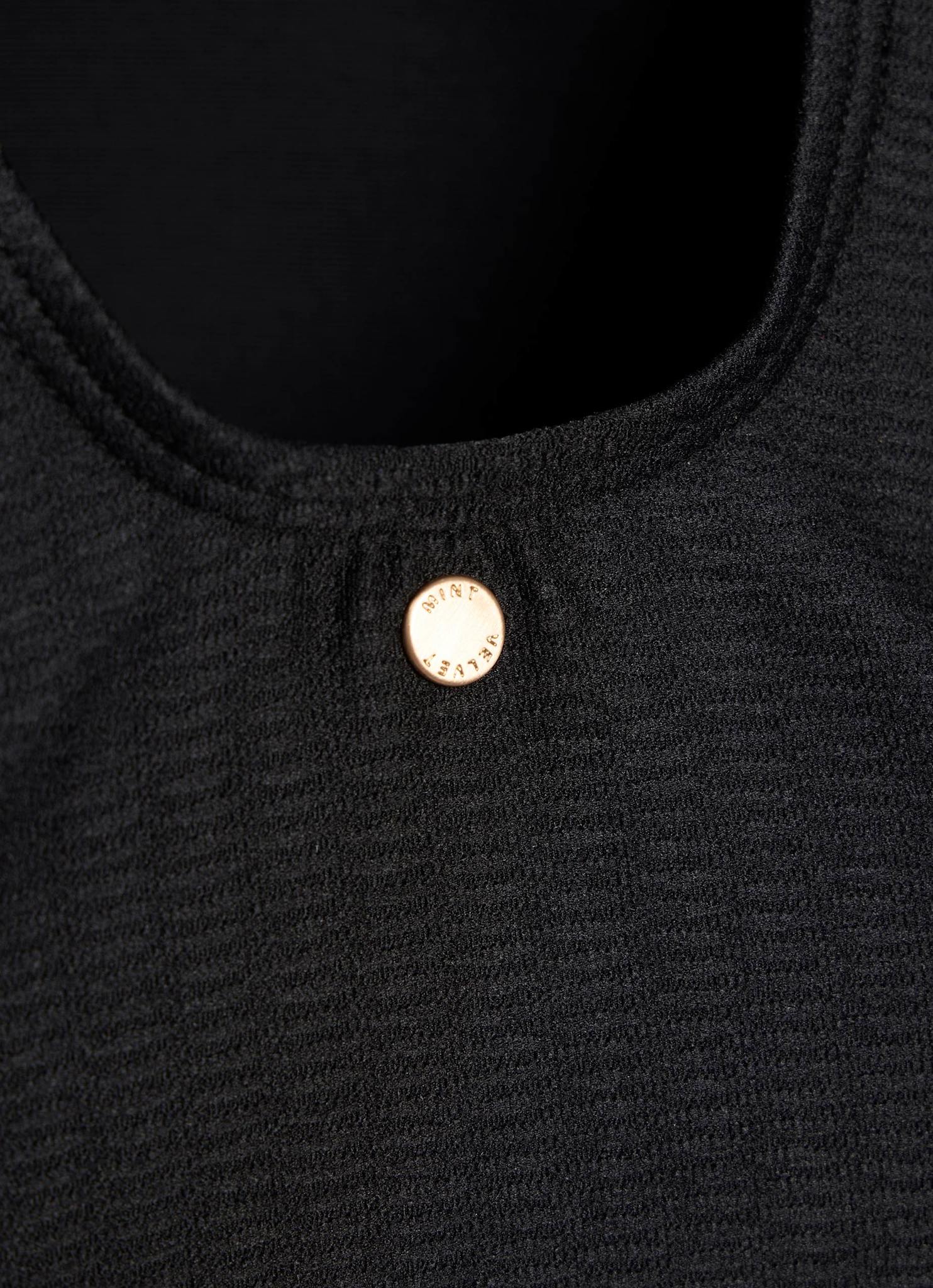 Black Bandeau Detail Swimsuit