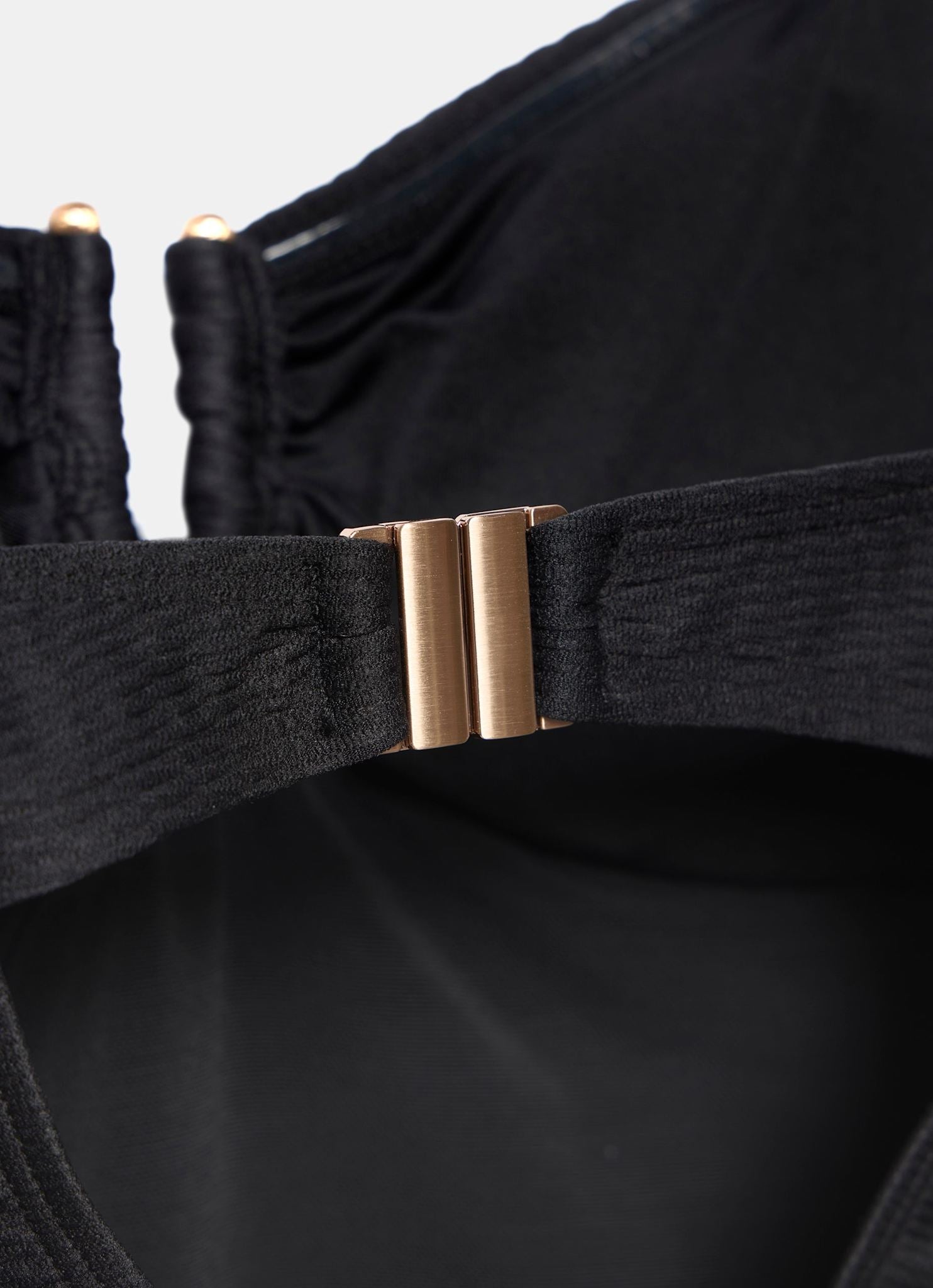 Black Bandeau Detail Swimsuit