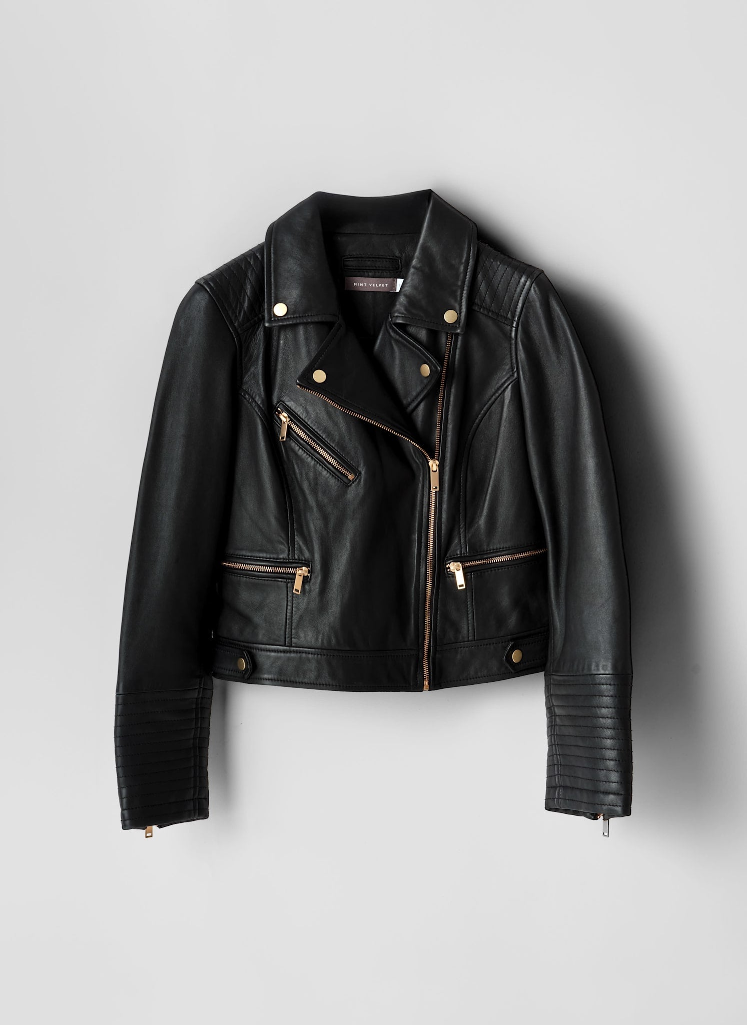 Black Leather Biker Jacket