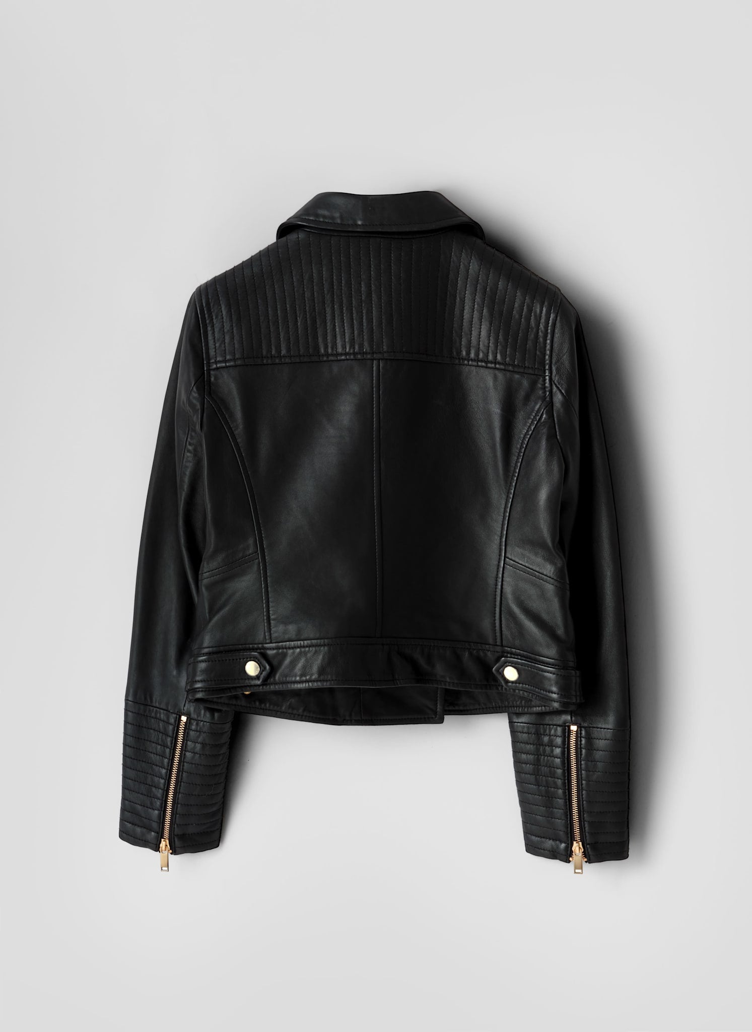 Black Leather Biker Jacket