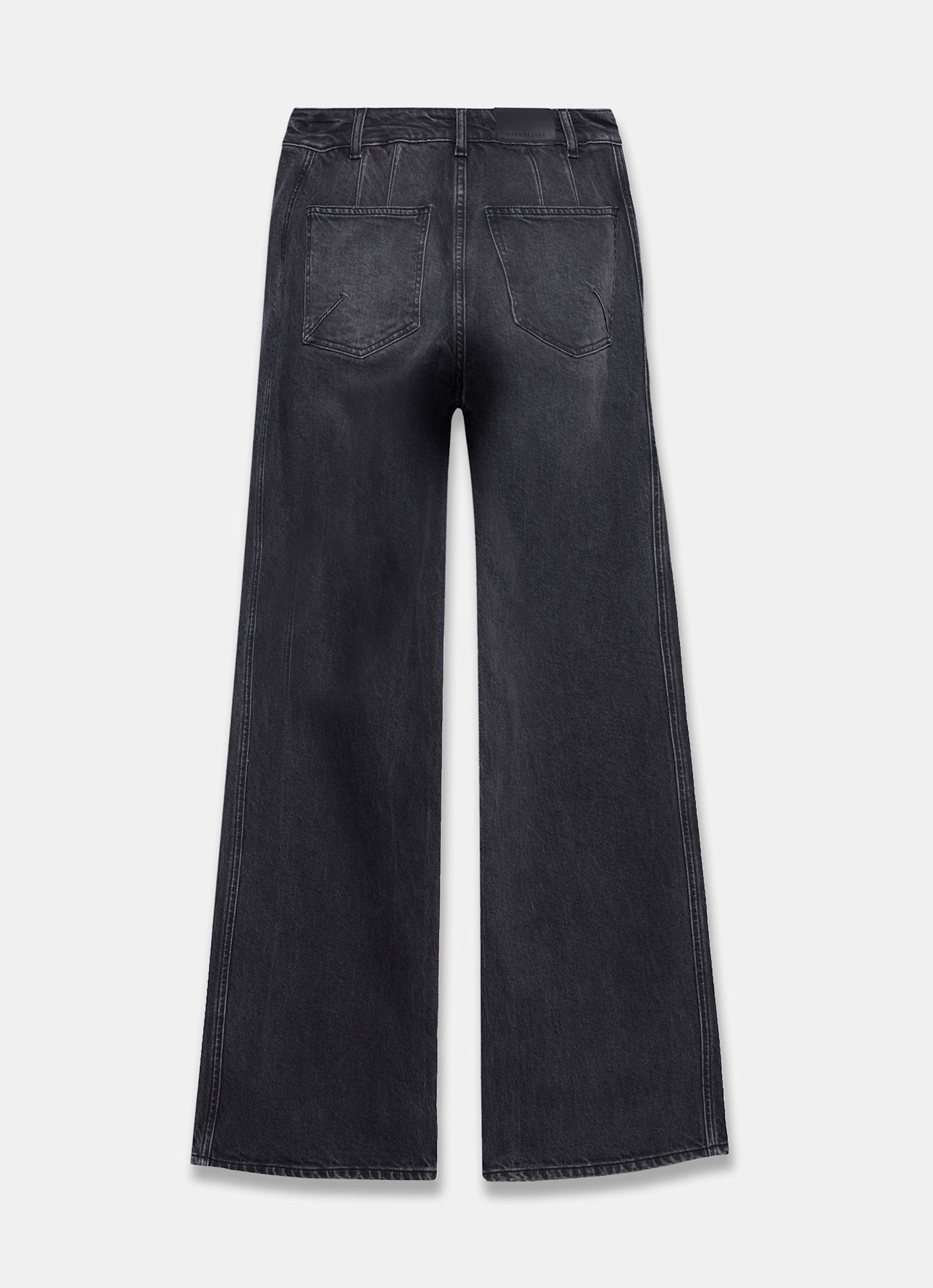 Black Wash Straight Jeans