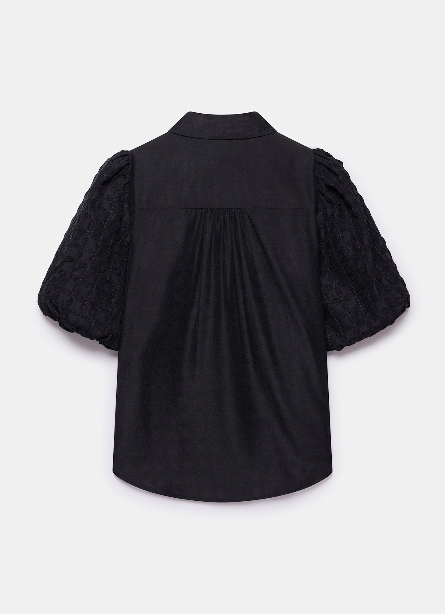 Black Petal Detail Shirt