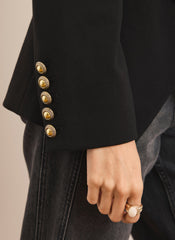 Black Double Breasted Blazer