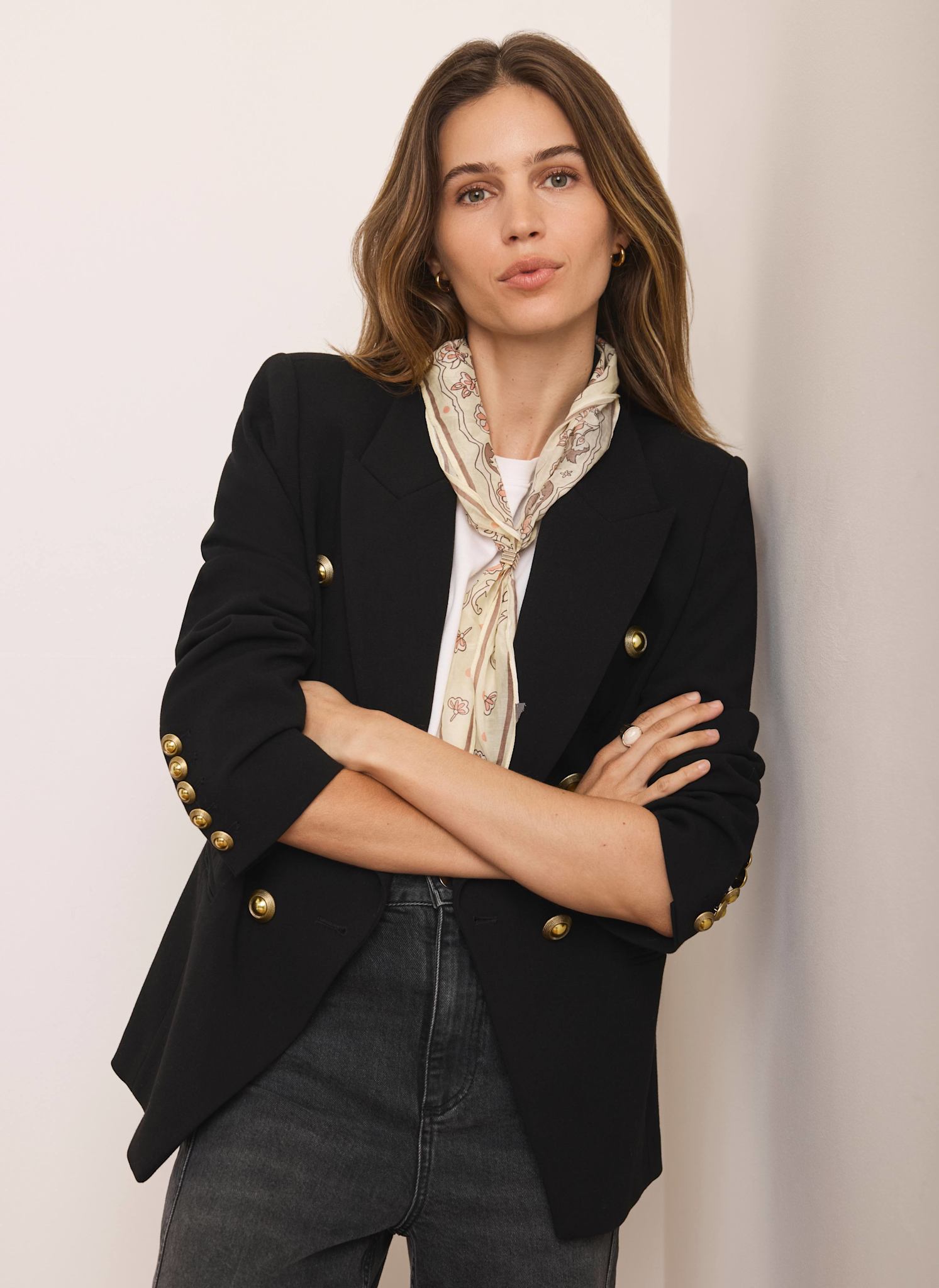 Black Double Breasted Blazer