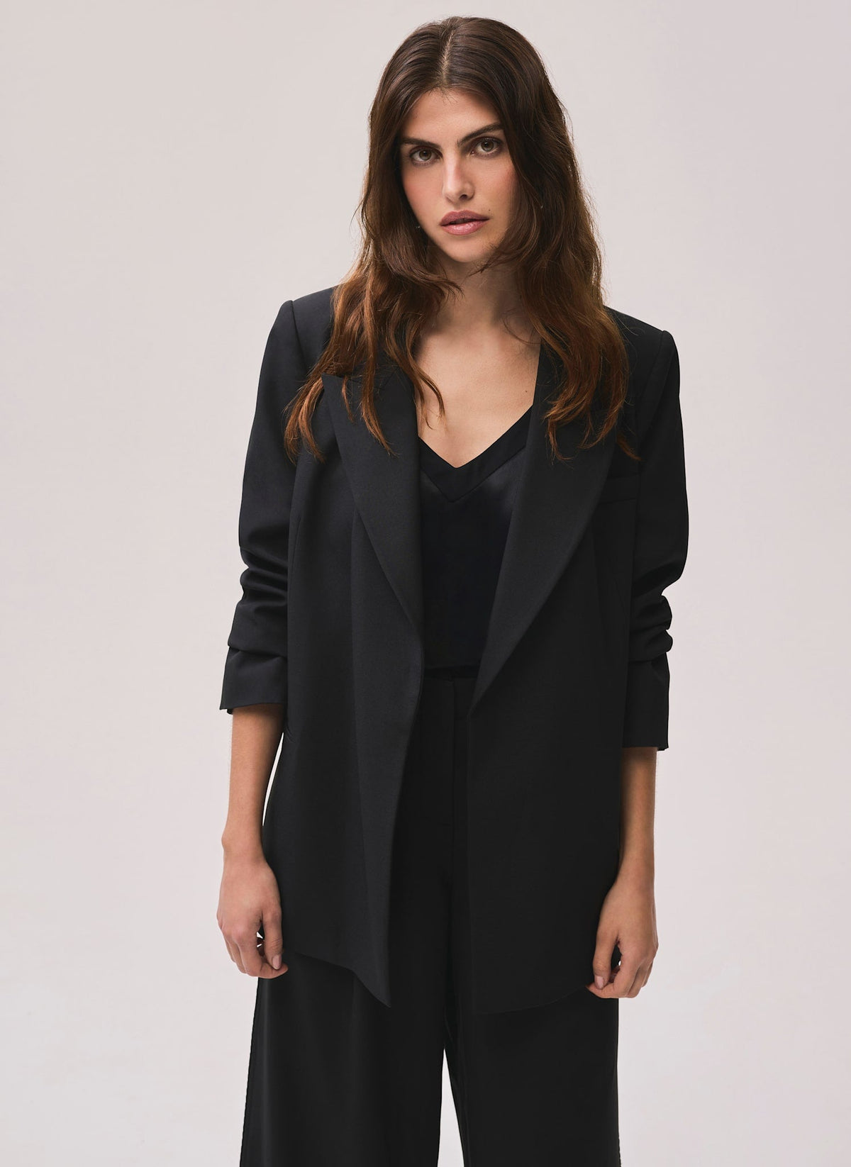 Black Longline Blazer