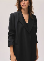 Black Longline Blazer