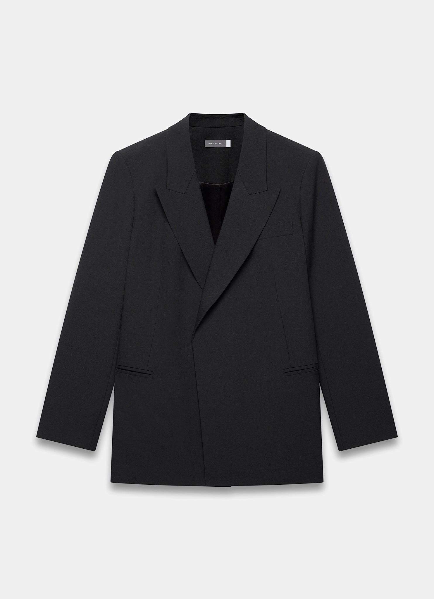 Black Longline Blazer