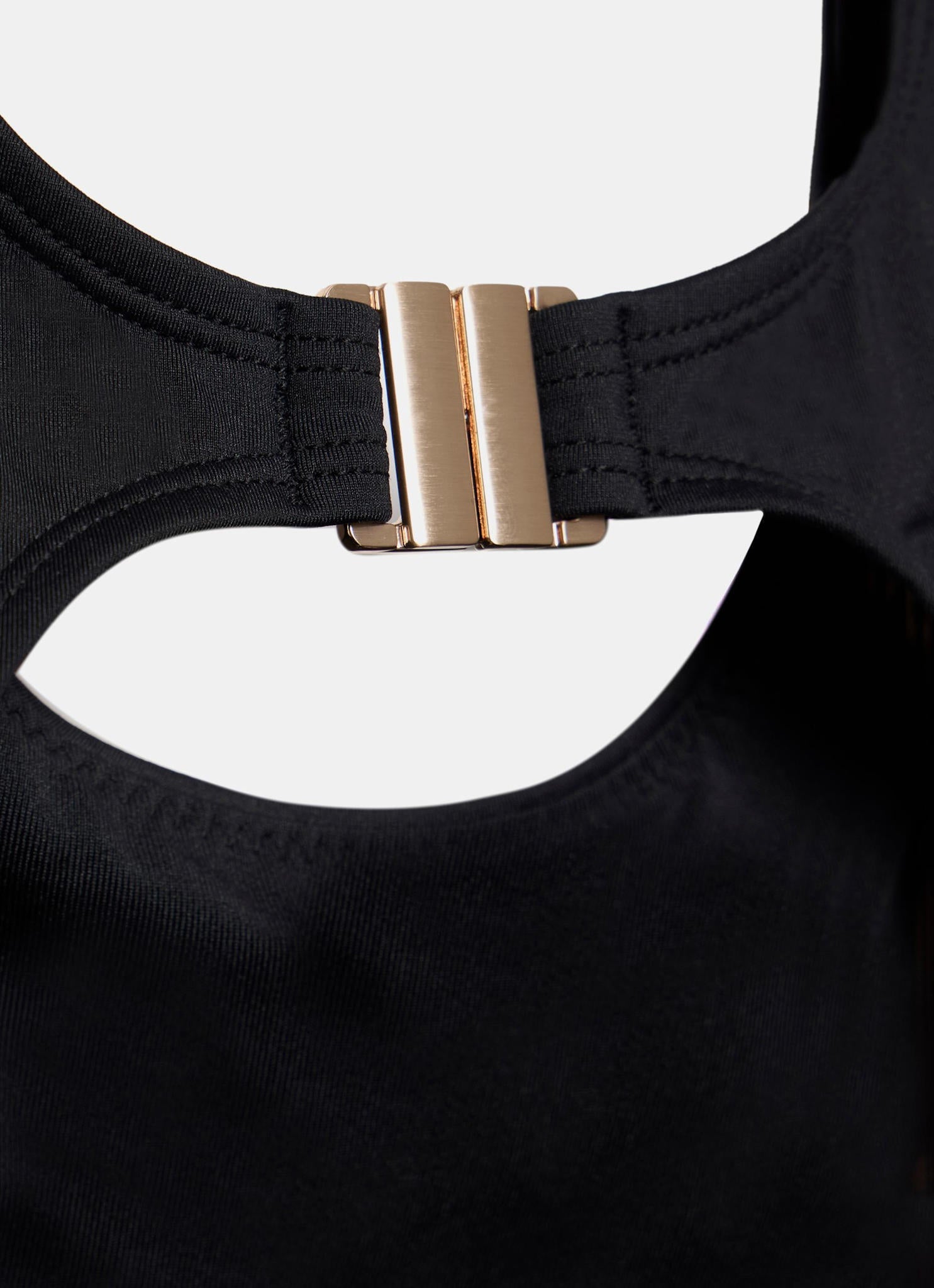 Black High Neck Swimsuit