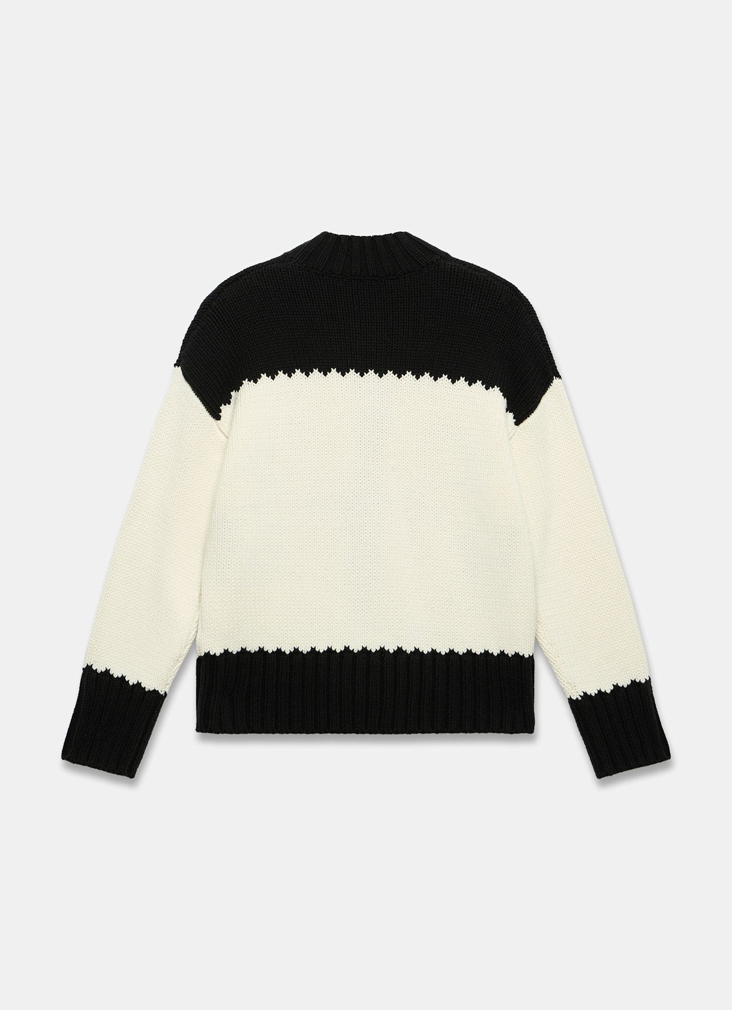 Black Cotton Blend Horse Cardigan