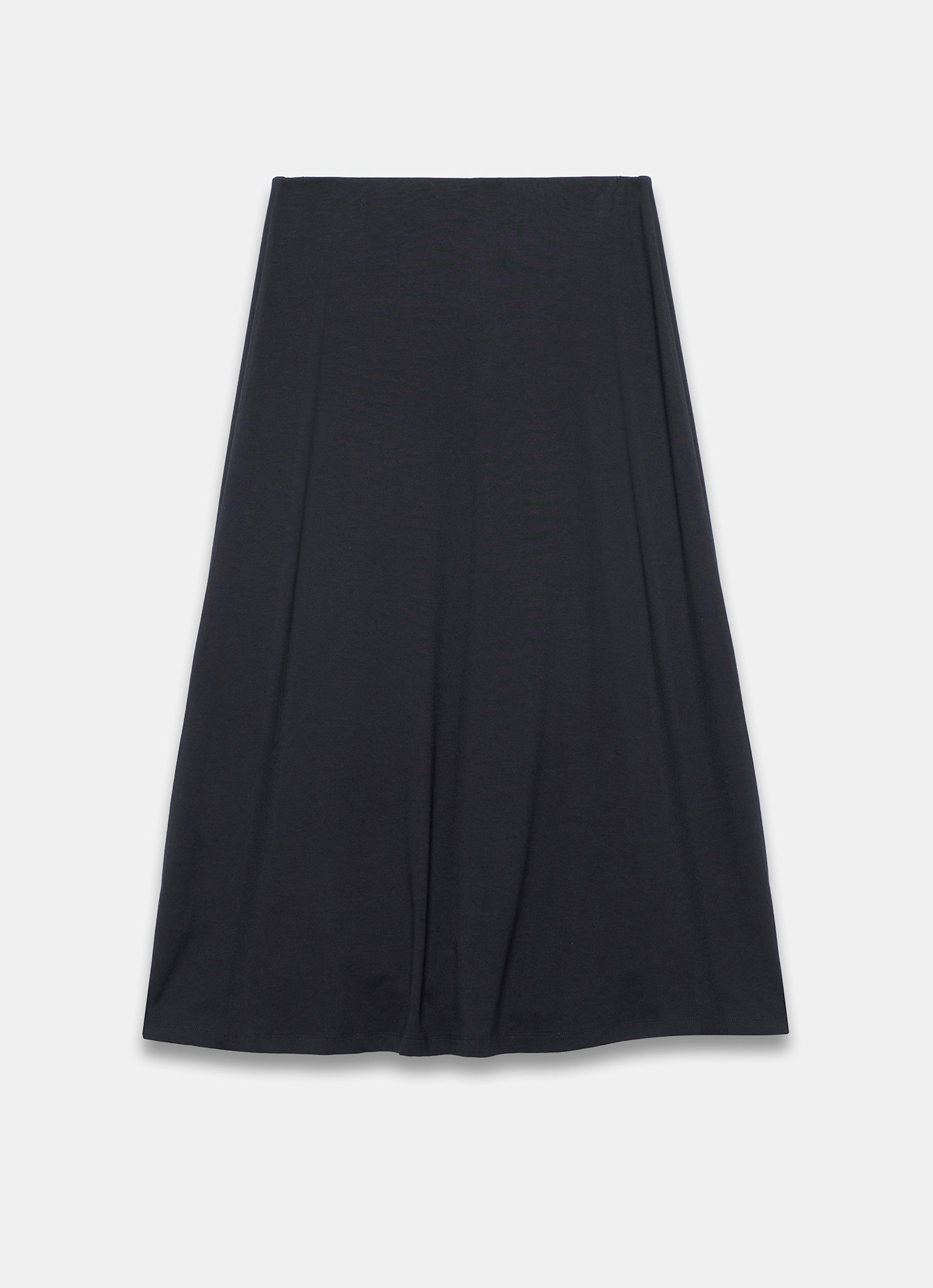 Black Jersey Asymmetric Skirt