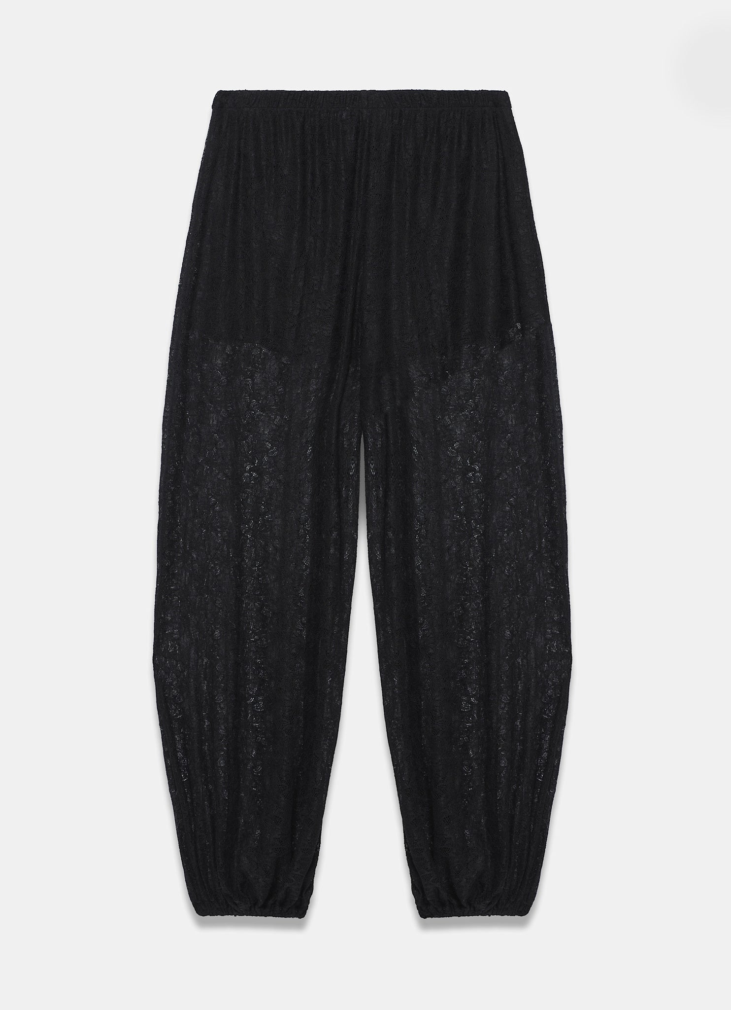 Black Lace Balloon Trousers