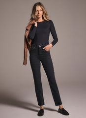 Black Long Sleeve Layering Top