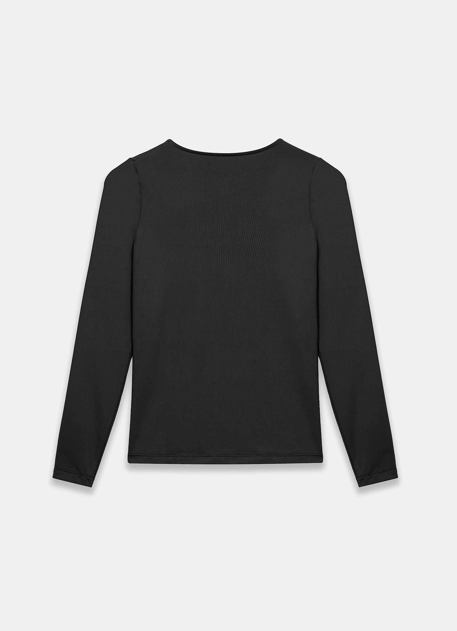 Black Long Sleeve Layering Top