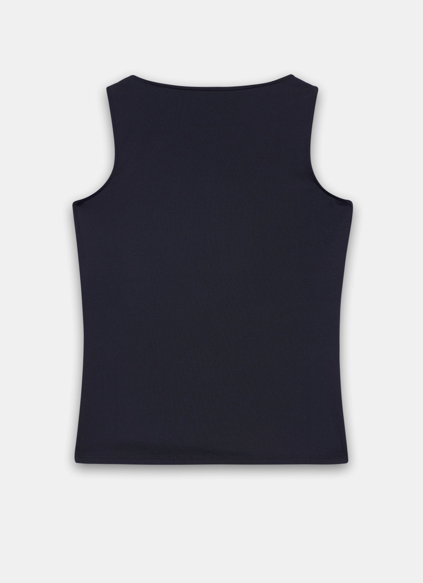 Black Layering Scoop Neck Vest