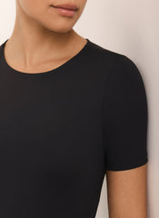 Black Layering Short Sleeve Top