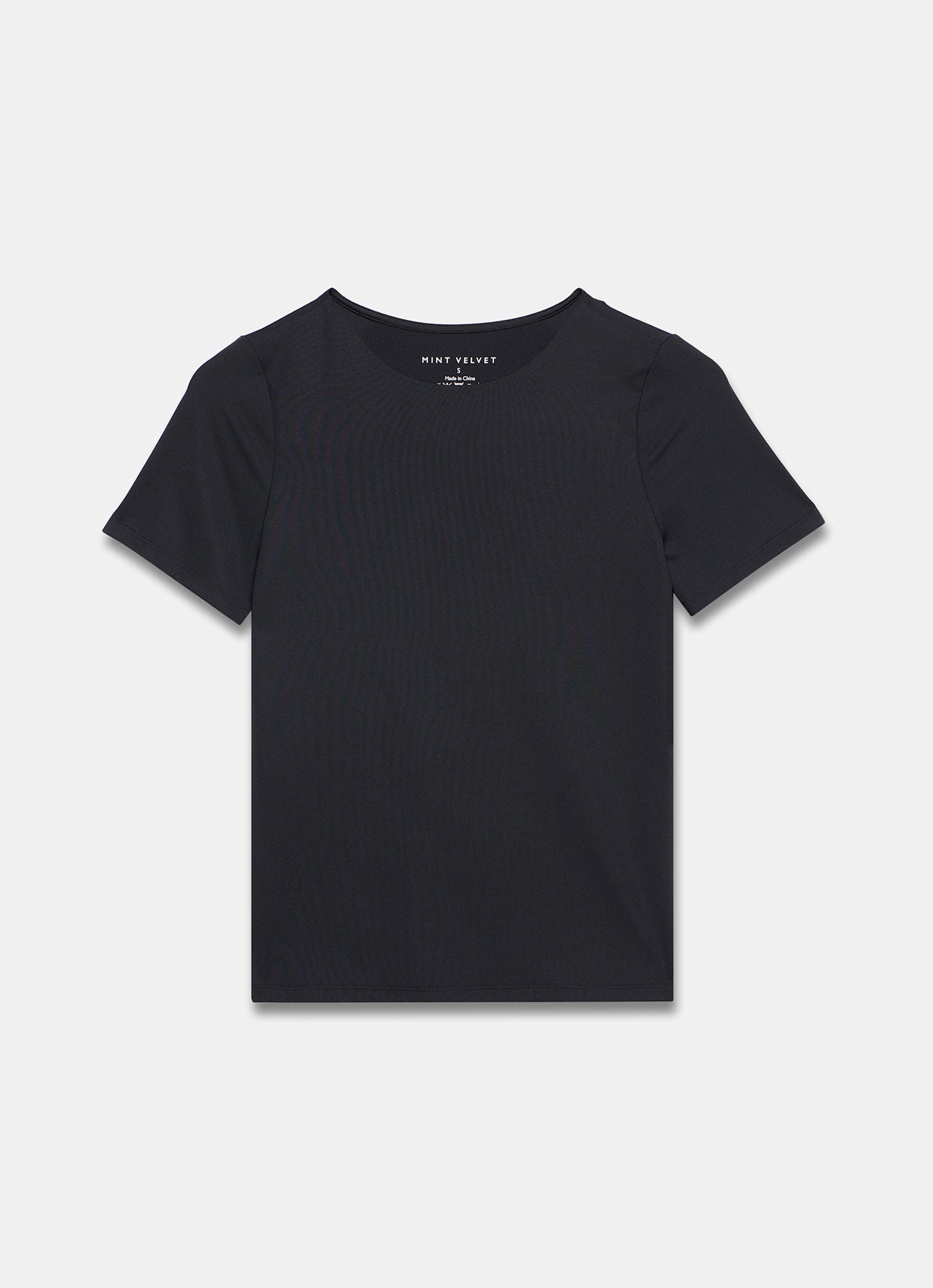 Black Layering Short Sleeve Top