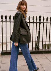 Black Leather Blazer