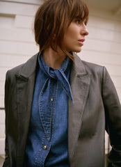 Black Leather Blazer