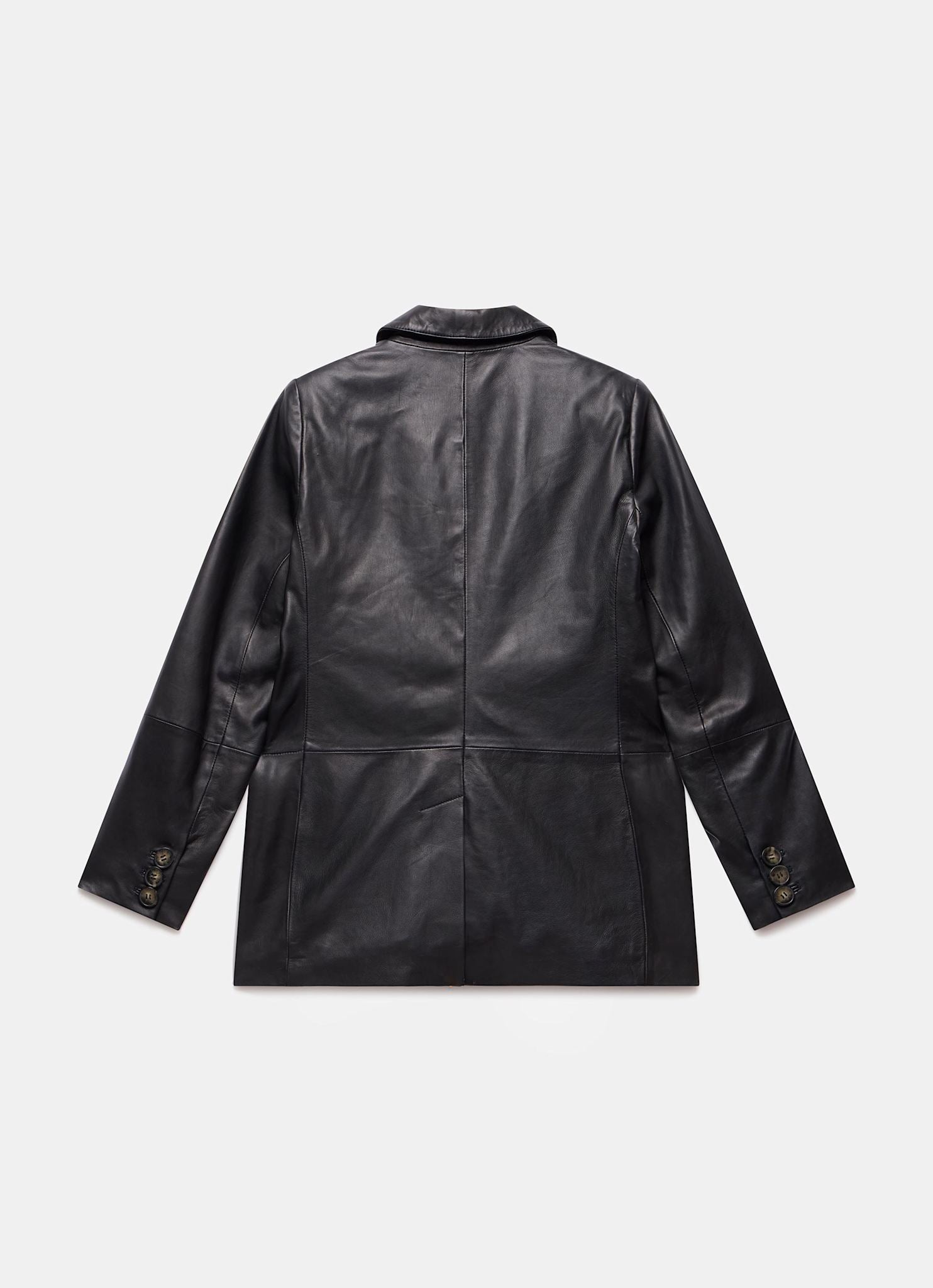 Black Leather Blazer