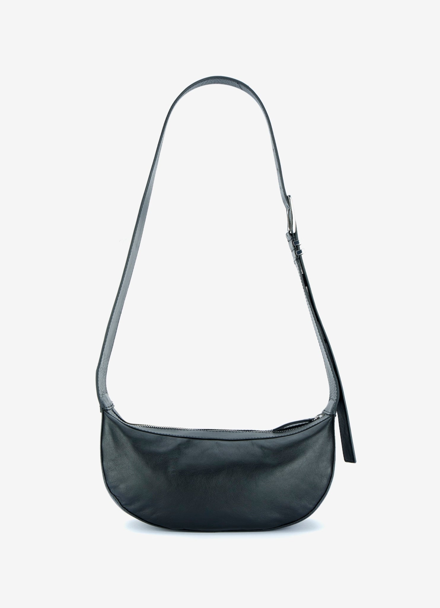 Frankie Black Leather Sling Bag