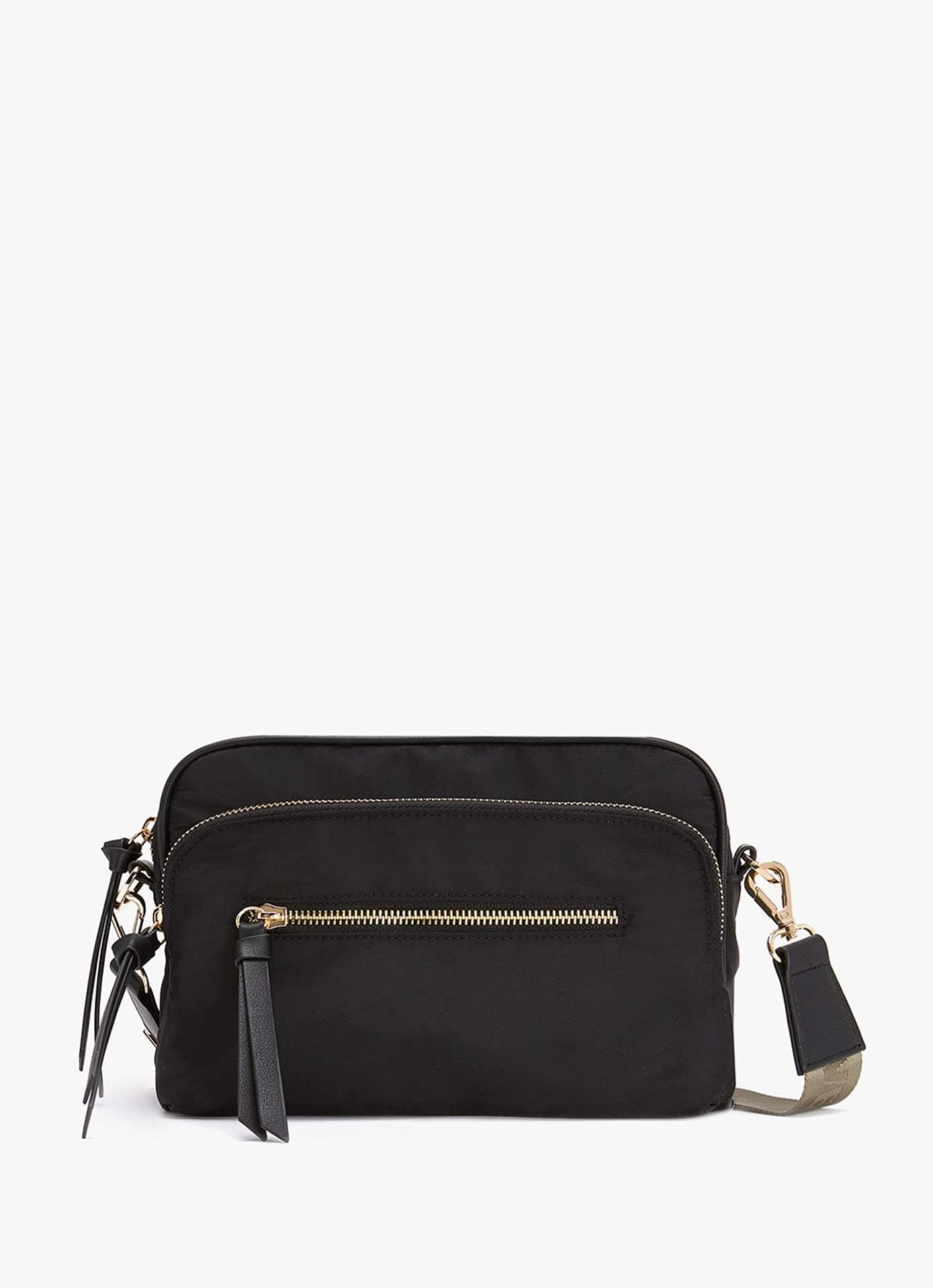 Black Nylon Crossbody Bag