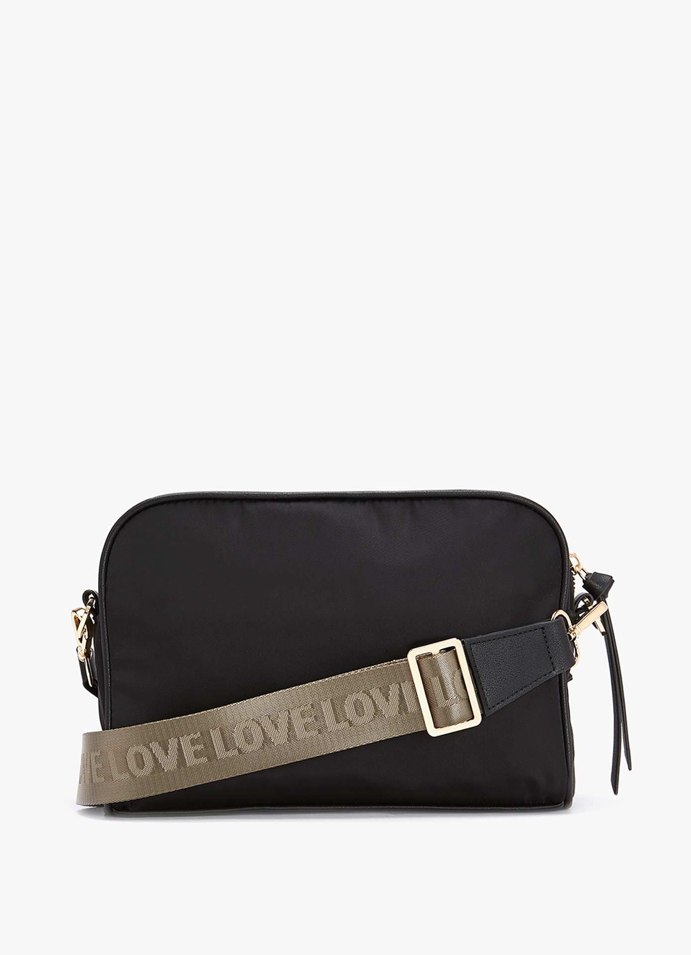 Black Nylon Crossbody Bag