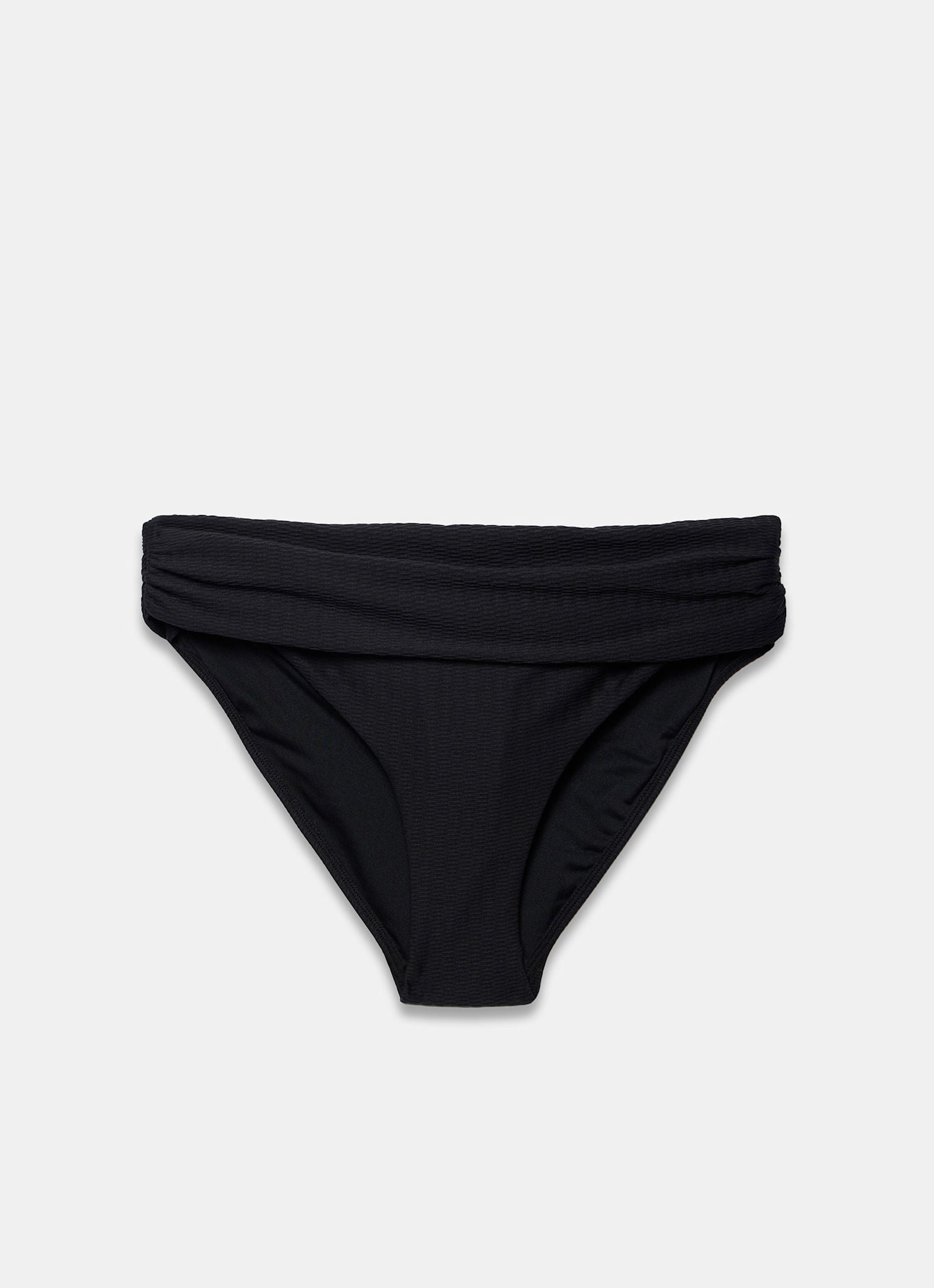 Black Roll Top Bikini Bottoms