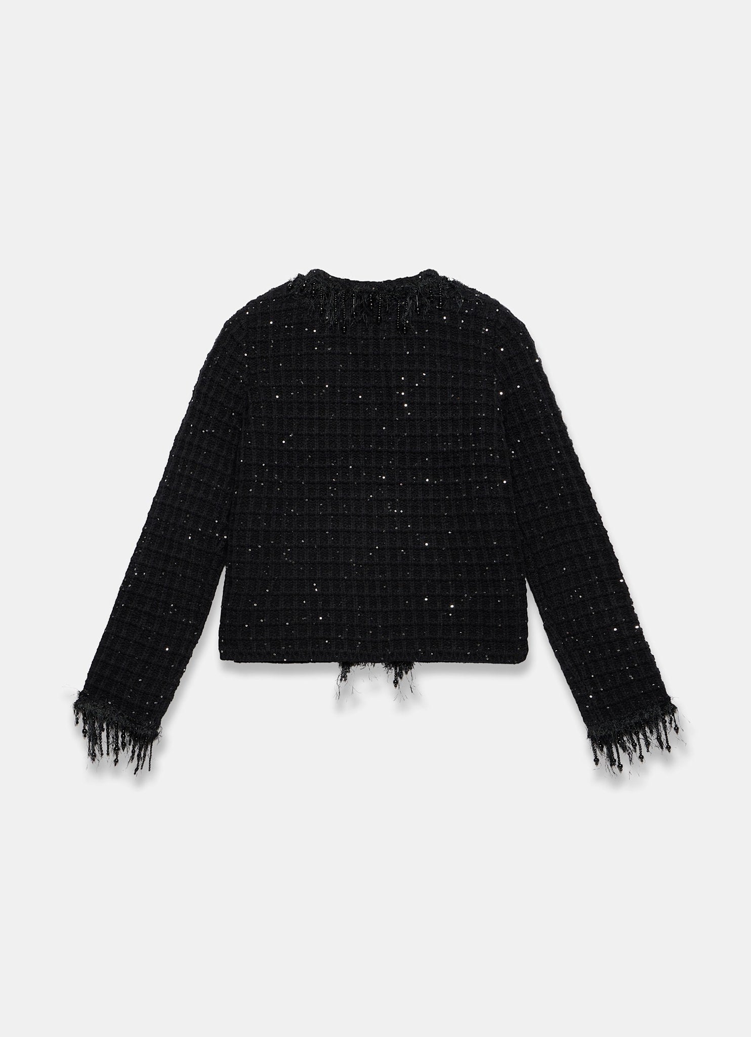 Black Sequin Embellished Jacket