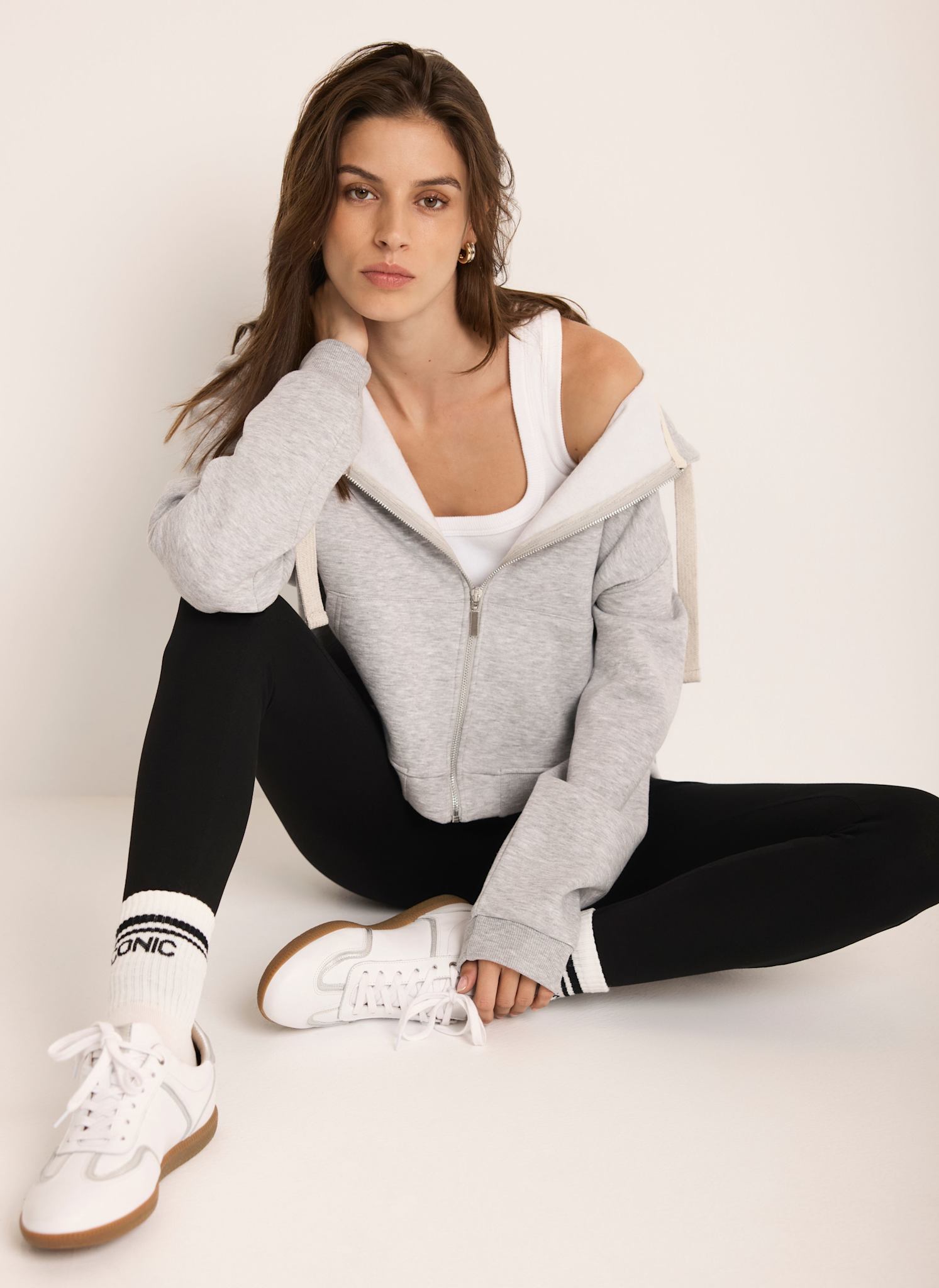 Black Jersey Straight Leggings