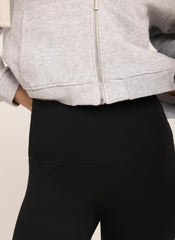 Black Jersey Straight Leggings
