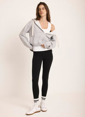 Black Jersey Straight Leggings