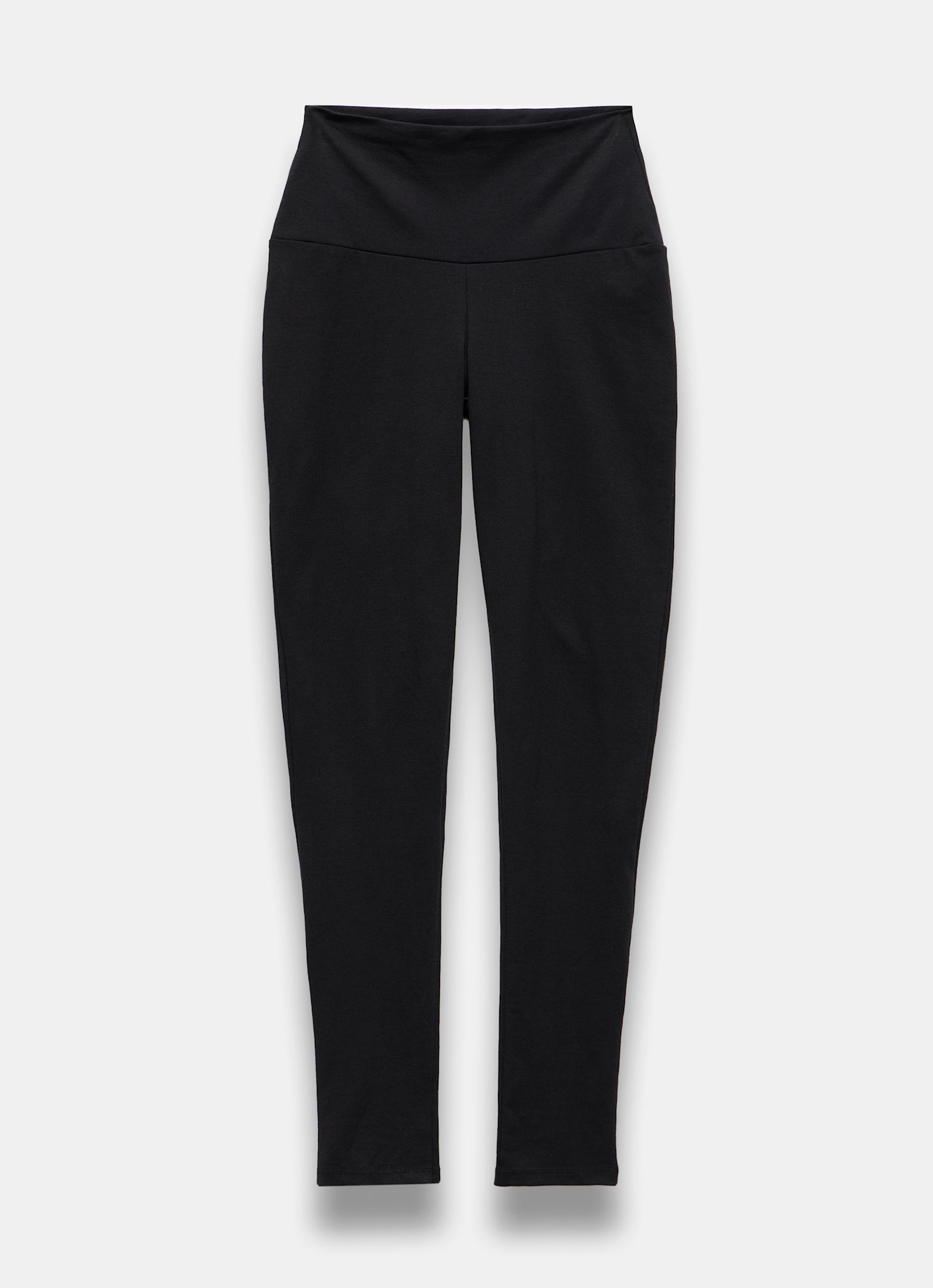 Black Jersey Straight Leggings