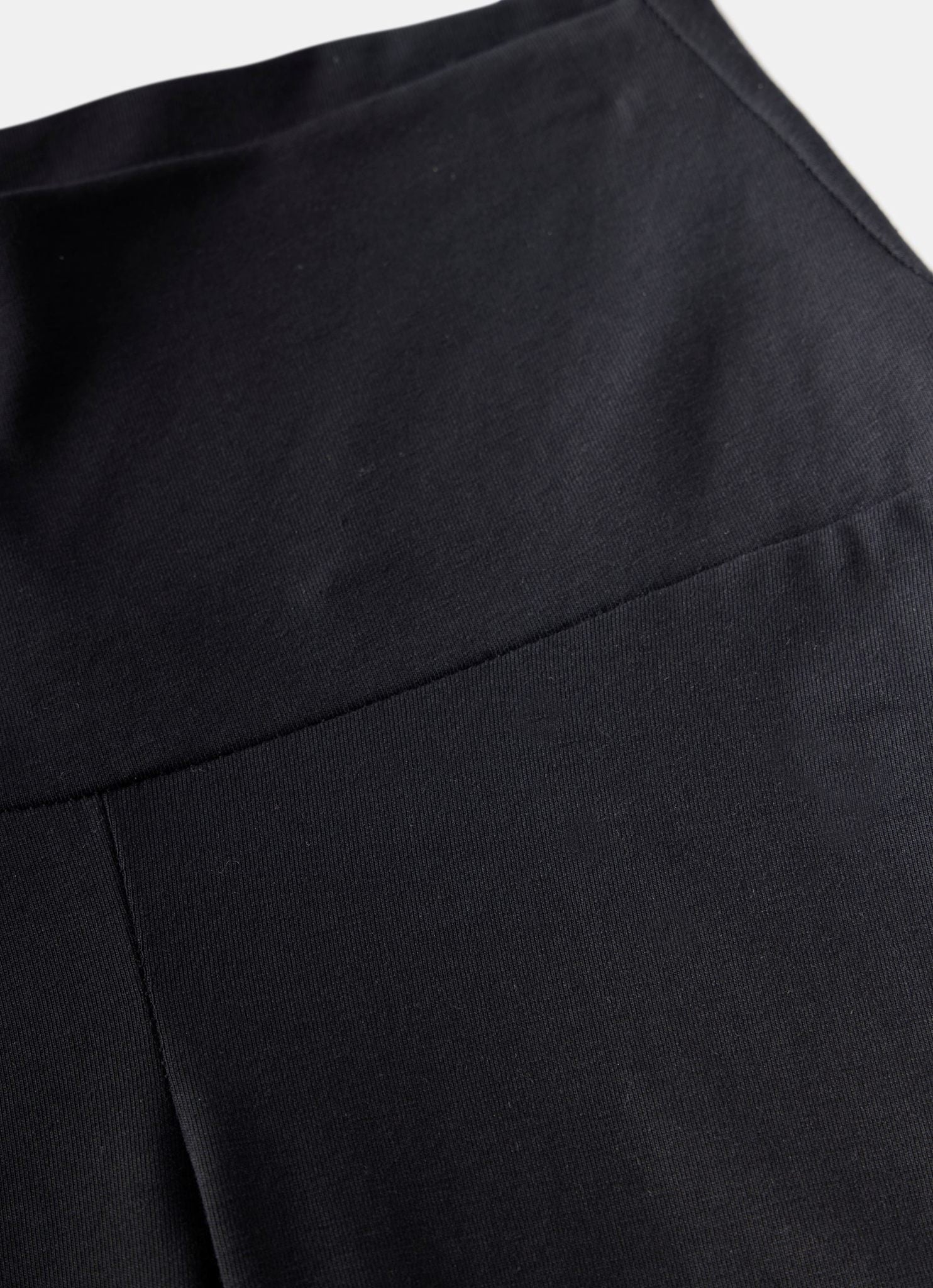 Black Jersey Straight Leggings
