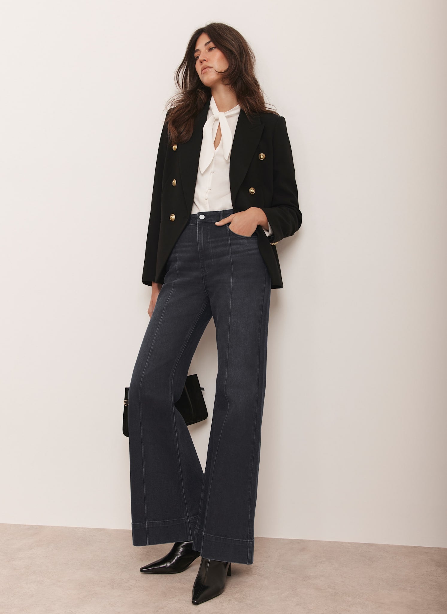 Black Flared Jeans