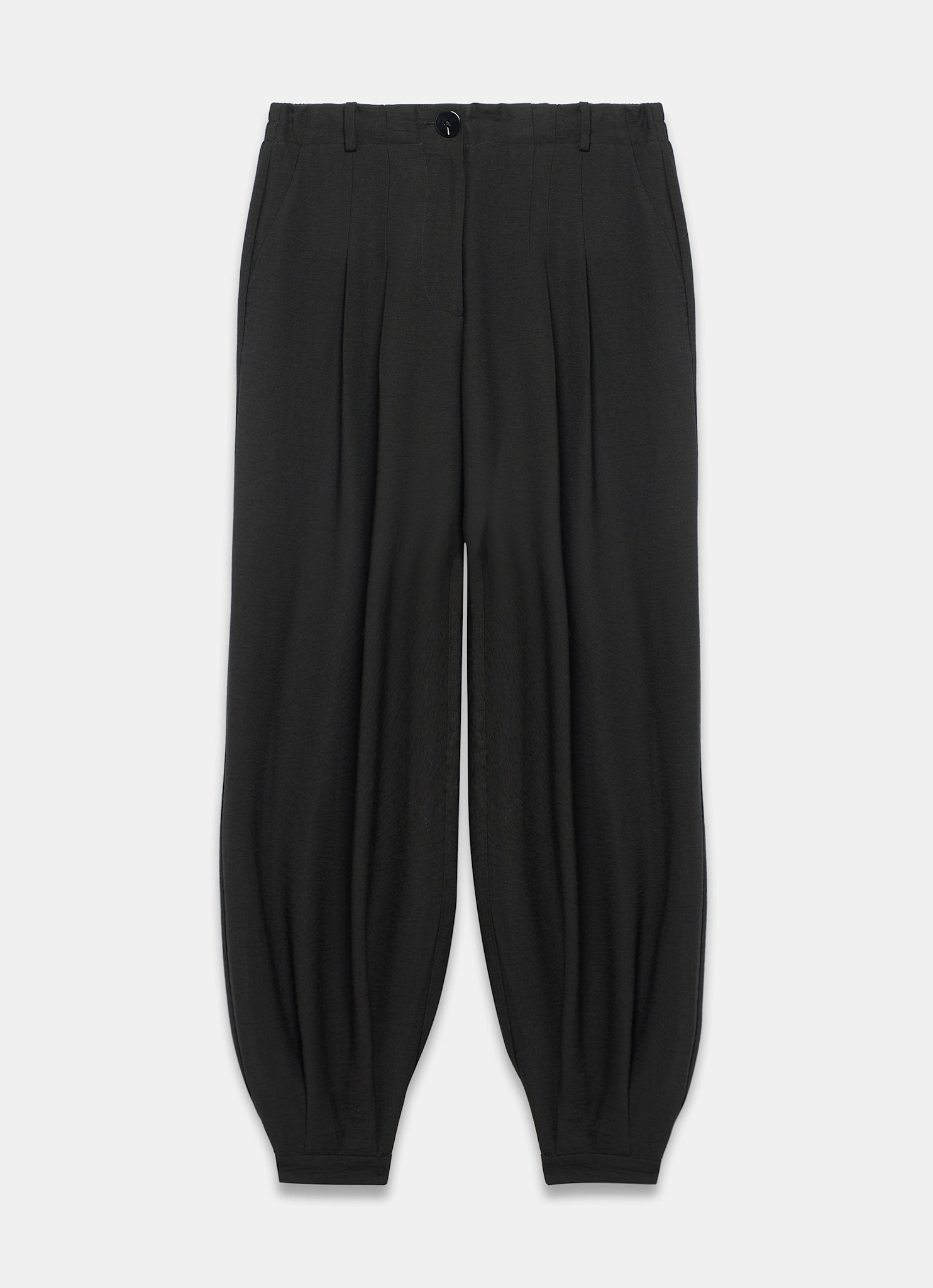 Black Soft Balloon Trousers