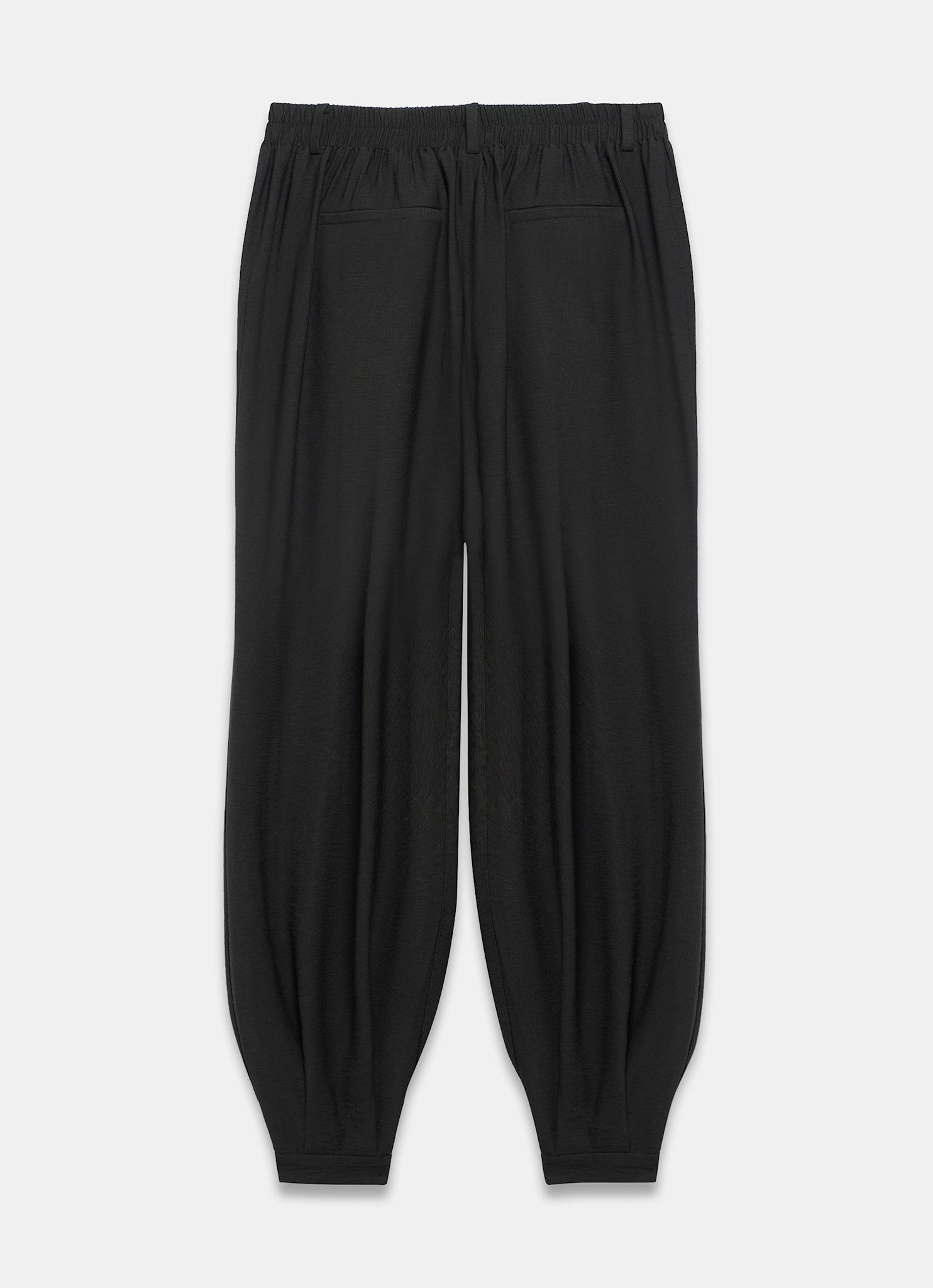 Black Soft Balloon Trousers