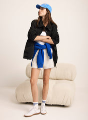 Black Utility Parka Jacket